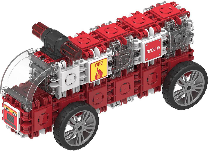 Klocki konstrukcyjne Clicformers Rescue Kit 7 w 1 Straż pożarna 73 elementów (8809465532888) - obraz 4