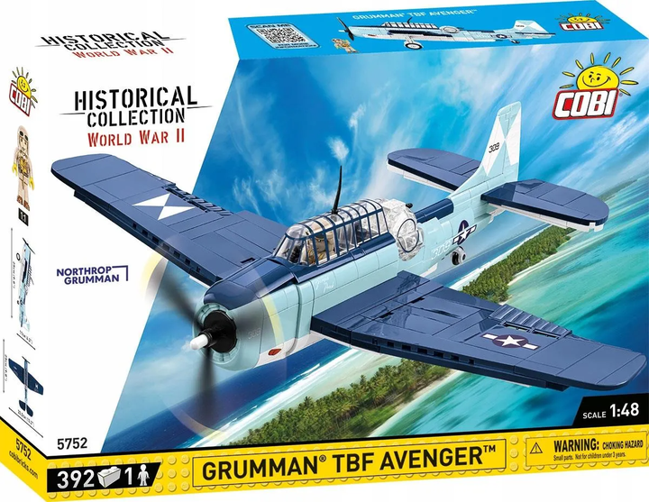 Конструктор Cobi HC WWII Grumman Tbf Avenger 393 деталі (5902251057527) - зображення 1