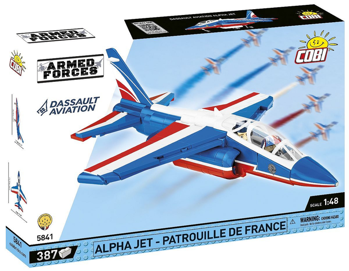 Klocki konstrukcyjne Cobi Armed Forces Alpha Jet Patrouille de France 387 elementów (5902251058418) - obraz 1