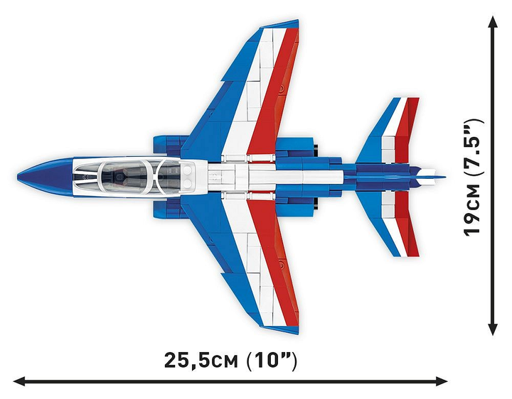 Klocki konstrukcyjne Cobi Armed Forces Alpha Jet Patrouille de France 387 elementów (5902251058418) - obraz 6