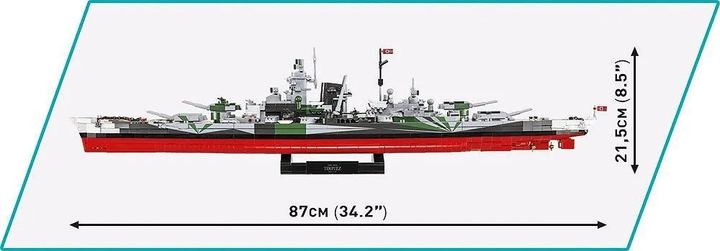 Klocki konstrukcyjne Cobi Executive Edition Battleship Tirpitz 2960 elementów (5902251048389) - obraz 7