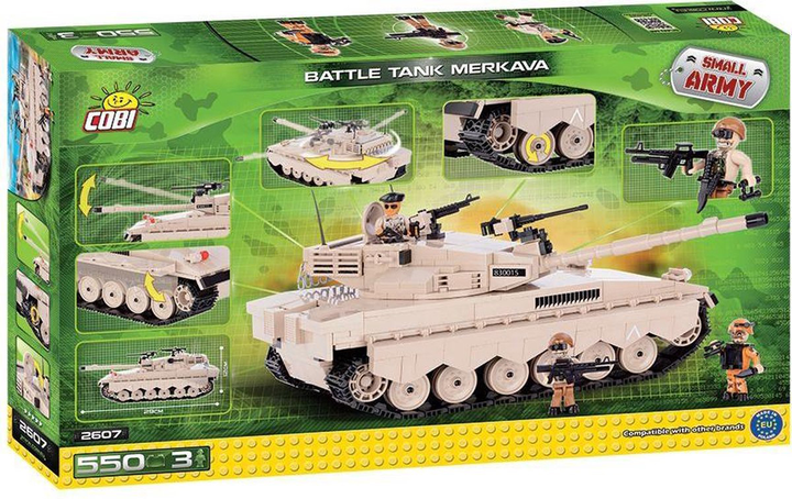 Конструктор Cobi Small Army Merkava Ізраїльський базовий танк 550 деталей (5902251026073) - зображення 3