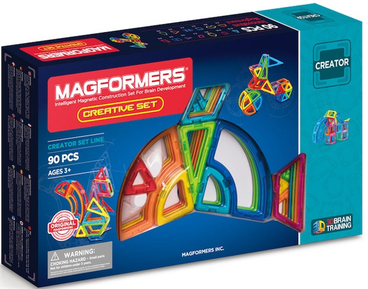 Конструктор магнітний Magformers Creative 90 деталей (8809134369043) - зображення 1