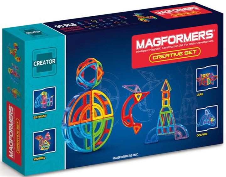 Конструктор магнітний Magformers Creative 90 деталей (8809134369043) - зображення 2