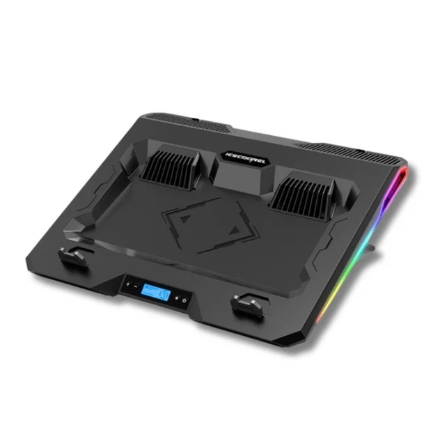 Охлаждающая подставка для ноутбука 17.3 дюймов Ice Coorel A-3 2xUSB2.0 LCD speed controllers - Фото 1 Охлаждающая подставка для ноутбука 17.3 дюймов Ice Coorel A-3 2xUSB2.0 LCD speed controllers - изображение 1