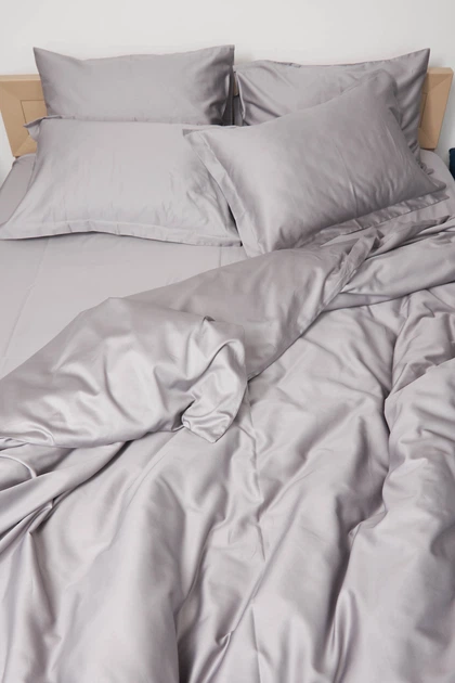 Пододеяльник Moon&Star Satin Premium Smoke Евро 200x220 см (MS-870000488) - изображение 3