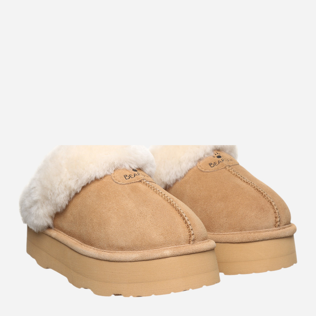 Kapcie domowe damskie z zakrytymi palcami ocieplane Bearpaw Retro Loki 2487W-245 37 (4UK/6US) 23 cm Jasnobrązowe (889918912212) - obraz 2