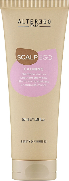 Акція на Заспокійливий шампунь Alter Ego ScalpEgo Calming Shampoo для чутливої шкіри голови 50 мл від Rozetka