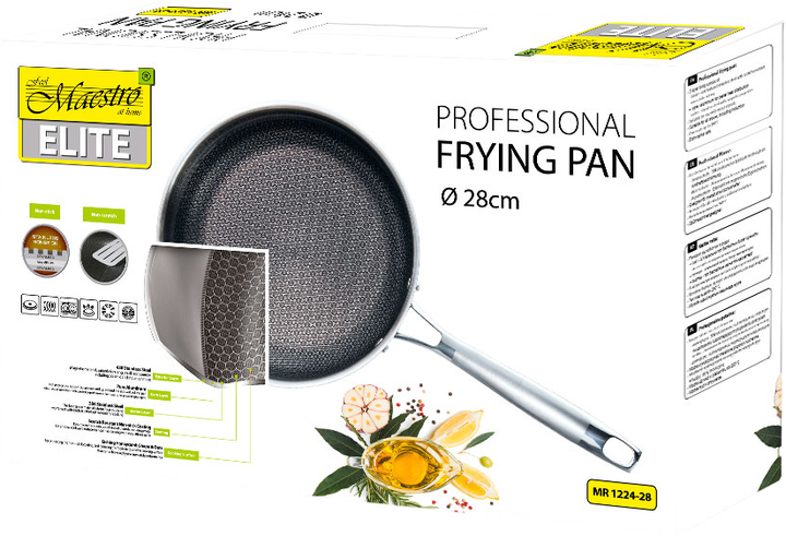 Profesjonalna patelnia Maestro 28 cm (MR-1224-28) - obraz 4