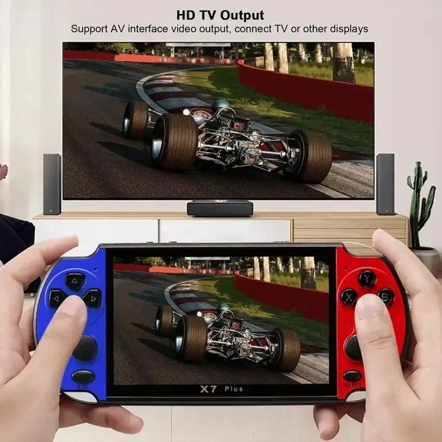Игровая приставка портативная PSP X7, экран 5.1, встроенные игры, 8Гб памяти - изображение 2