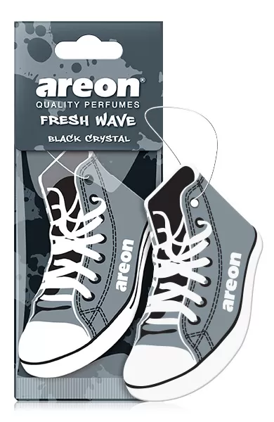 Освежитель сухой лист кеды Areon Fresh Wave Black Crystal Черный Кристалл - Фото 1 Освежитель сухой лист кеды Areon Fresh Wave Black Crystal Черный Кристалл - изображение 1