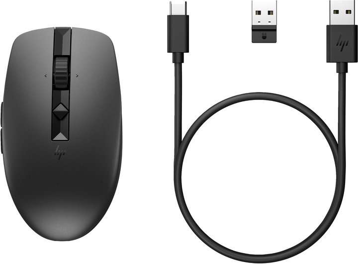 Mysz HP 710 Rechargeable Silent Mouse Wireless Black (6E6F2AA) - obraz 1