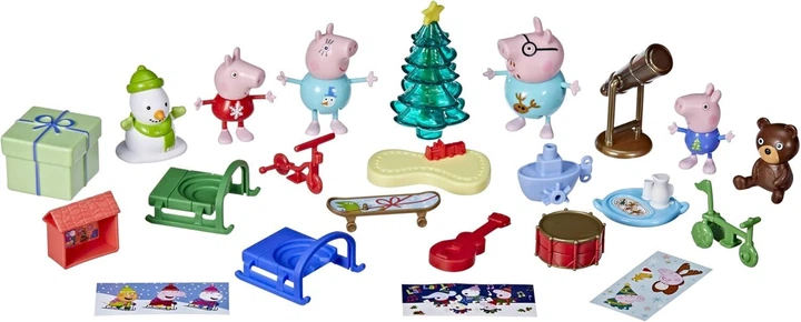 Игровой набор Hasbro Peppa Pig Peppas Advent Calendar Hasbro Адвент календарь Свинка Пеппа, 24 сюрприза - изображение 2