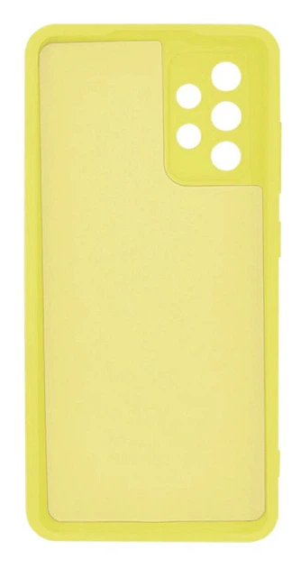Чехол противоударный Silicone case защита камеры Kassel для Samsung A72 (20) желтый Yellow - изображение 3