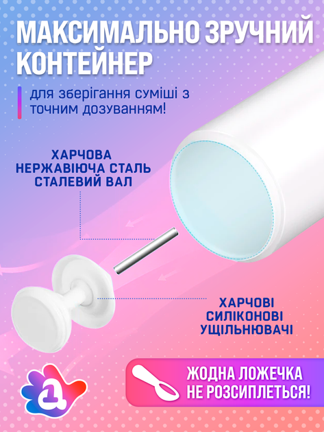 Дозатор контейнер емкость для хранения сухой молочной детской смеси Baby-1 - изображение 5