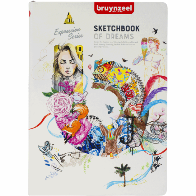 Блокнот Sketch/Notebook, 140 г/м2, 21х29,7 см, 80 л, белый, Bruynzeel - Фото 1 Блокнот Sketch/Notebook, 140 г/м2, 21х29,7 см, 80 л, белый, Bruynzeel - изображение 1