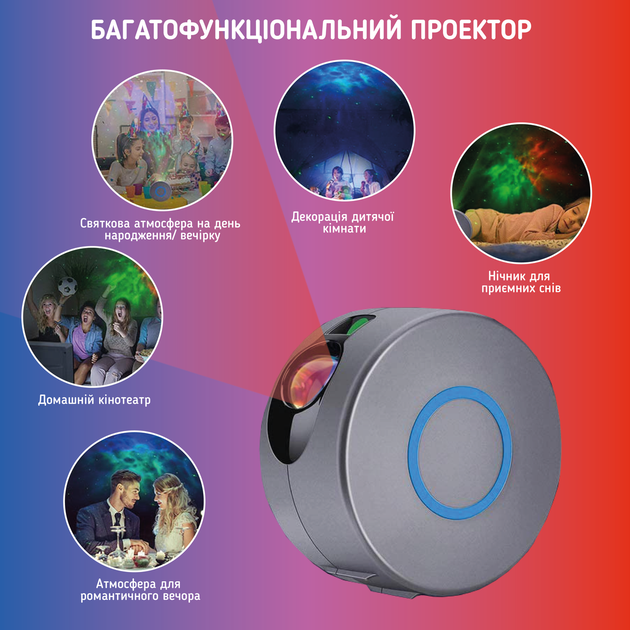 Ночник проектор звездного неба лампа лазерный светильник звездное небо на потолке для детей А1 c пультом ду серый Mod2.0 четыре угла наклона для большего охвата комнаты ночники проекторы - Фото 5 Ночник проектор звездного неба лампа лазерный светильник звездное небо на потолке для детей А1 c пультом ду серый Mod2.0 четыре угла наклона для большего охвата комнаты ночники проекторы - изображение 5