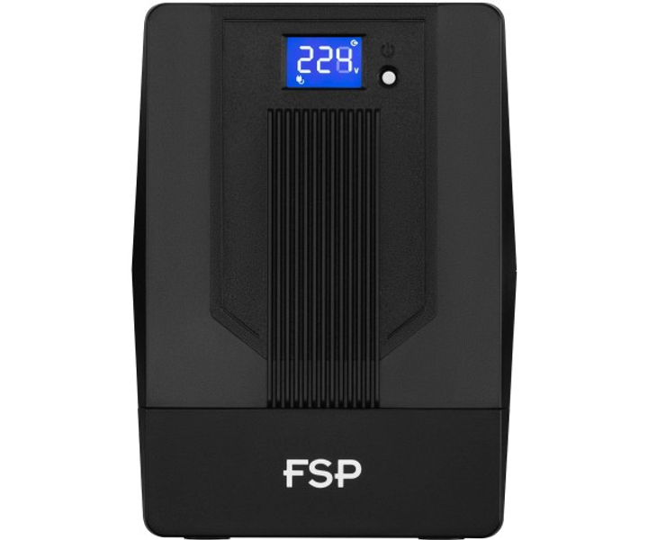 ДБЖ FSP iFP-2000, 2000VA, 1200W, SCHUKO * 2 + IEC * 2,12V / 9AH * 2, LCD VERSION, 230V, CE, EAC - зображення 1