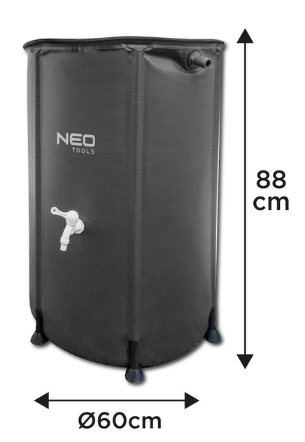Складний контейнер NEO Tools для дощової води 250 Л PVC 15-951 (5907558485387) - зображення 6