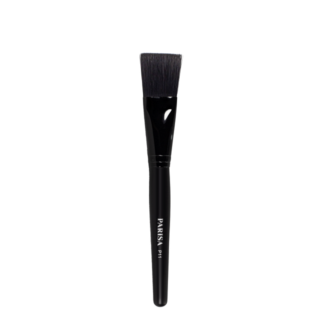Пензель для нанесення масок та тональної основи Parisa Cosmetics косметичний плаский P-11 - Фото 1 Пензель для нанесення масок та тональної основи Parisa Cosmetics косметичний плаский P-11 - изображение 1