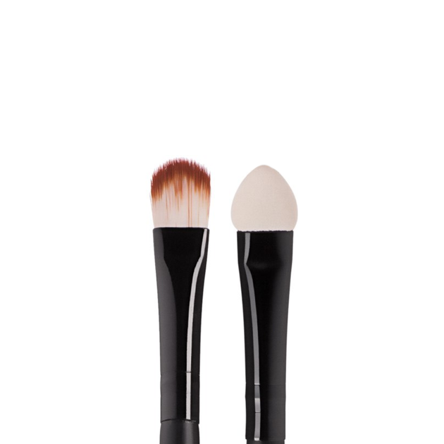 Двостороння кисть для нанесення і розтушовування тіней Parisa Cosmetics P-24 - Фото 2 Двостороння кисть для нанесення і розтушовування тіней Parisa Cosmetics P-24 - изображение 2