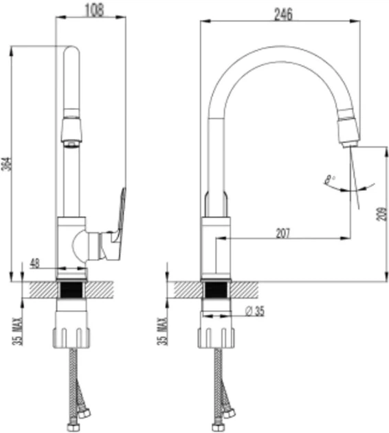 Смеситель для кухни Primera Frame 11250010 - изображение 2