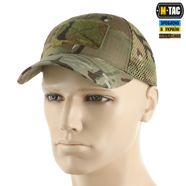 Бейсболка M-Tac тактическая с сеткой Азов NYCO Extreme Multicam S/M - изображение 1