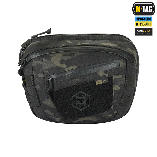 Сумка M-Tac Sphaera Hex Hardsling Bag Large з липучкою Elite Multicam Black/Black - зображення 2