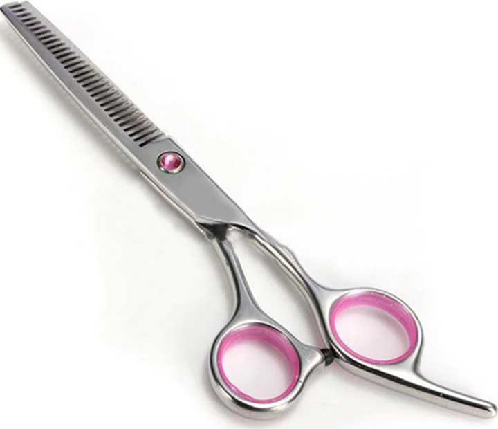Подарочный набор профессиональных парикмахерских ножниц SMITH CHU 6.0 PINK в чехле с расческой, зажимами, салфеткой, маслом, ключом - изображение 2