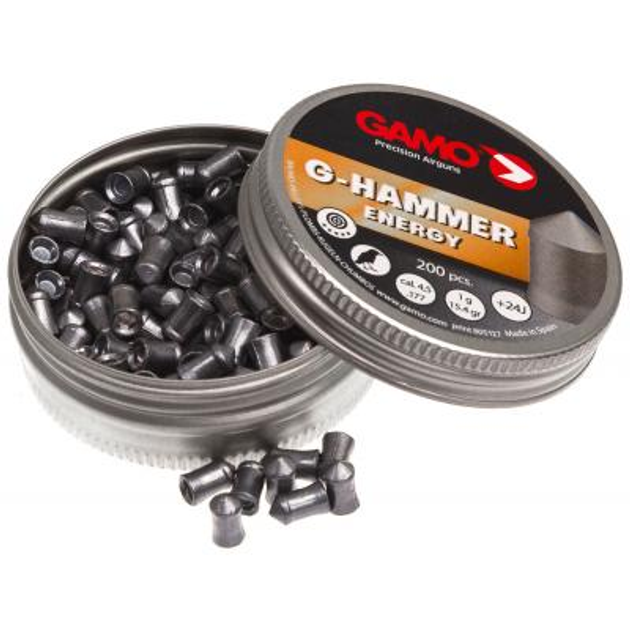 Пульки Gamo G-Hammer 200шт кал.4,5 (6322822) - изображение 1