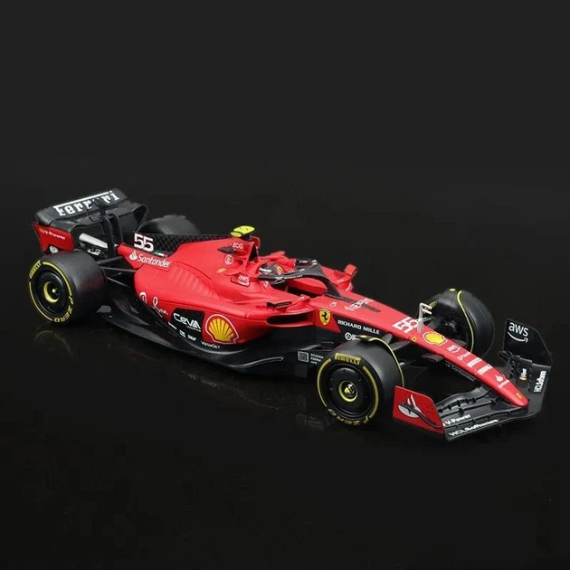 Колекційна Модель Bburago F1 Ferrari SF-23 #55 Carlos Sainz Jr