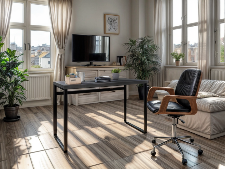 Стол письменный Tobi Sho MX-0001 прямой с металлическими ножками 1200х755х600 Антрацит - изображение 2