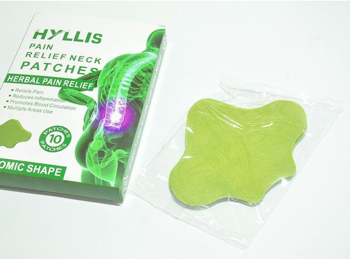 Пластир для зняття болю в спині з екстрактом полину Hyllis Relief Neck Patches, 10 шт - изображение 2