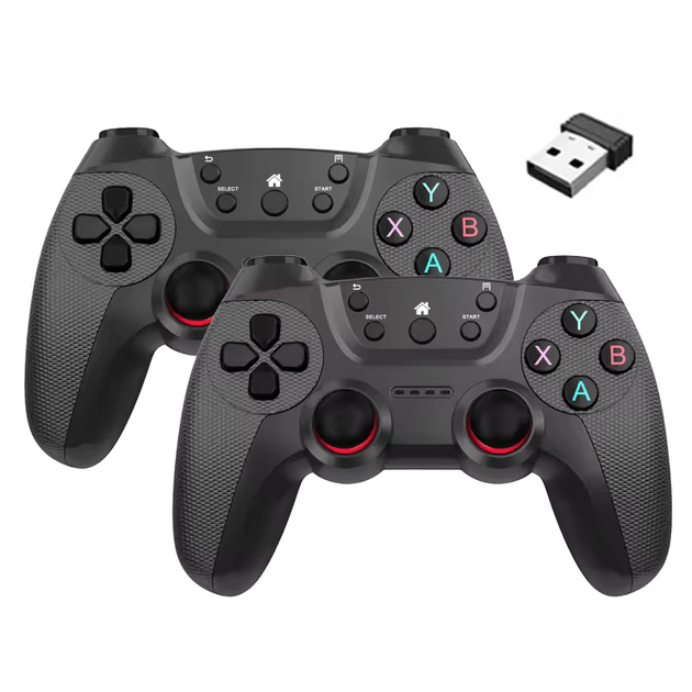 Бездротовий геймпад джойстик для ПК Tv Box Game Stick Android Windows 2 шт. - Фото 1 Бездротовий геймпад джойстик для ПК Tv Box Game Stick Android Windows 2 шт. - зображення 1
