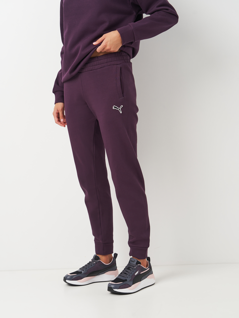 Акція на Спортивні штани утеплені жіночі Puma Better Essentials Pants 67680544 M Фіолетові від Rozetka