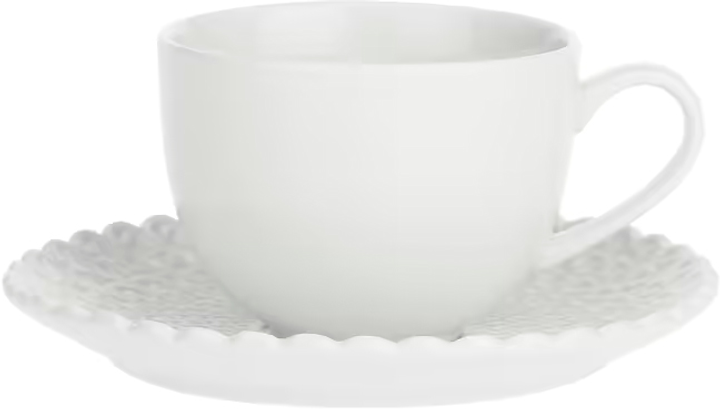 Zestaw filiżanek do herbaty La Porcellana Bianca Momenti ze spodkiem porcelana 200 ml x 6 szt (8027549085437) - obraz 2