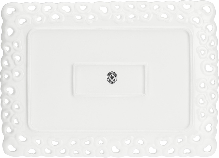 Zdobiona taca do serwowania La Porcellana Bianca Valentino porcelana 35 x 26 cm (8027549096815) - obraz 3