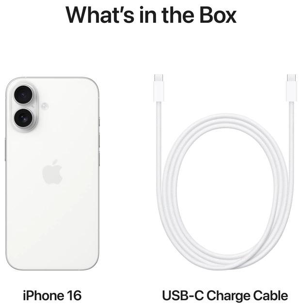 Smartfon Apple iPhone 16 128GB White (MYE93) - obraz 9