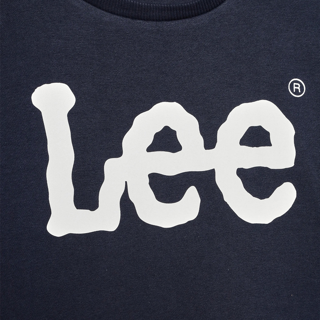 Підліткова футболка з довгими рукавами для хлопчика Lee LEE0006T-203 152-158 см Темно-синя (5059118803831) - зображення 3