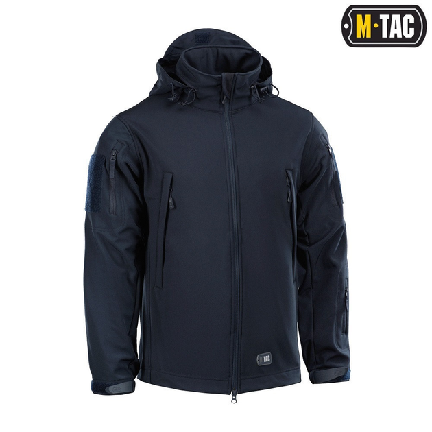 Куртка M-TAC Soft Shell Navy Blue L темно синя - изображение 1