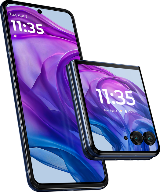 Мобільний телефон Motorola Razr 50 Ultra 12/512GB Midnight Blue (PB1T0002PL) - зображення 4