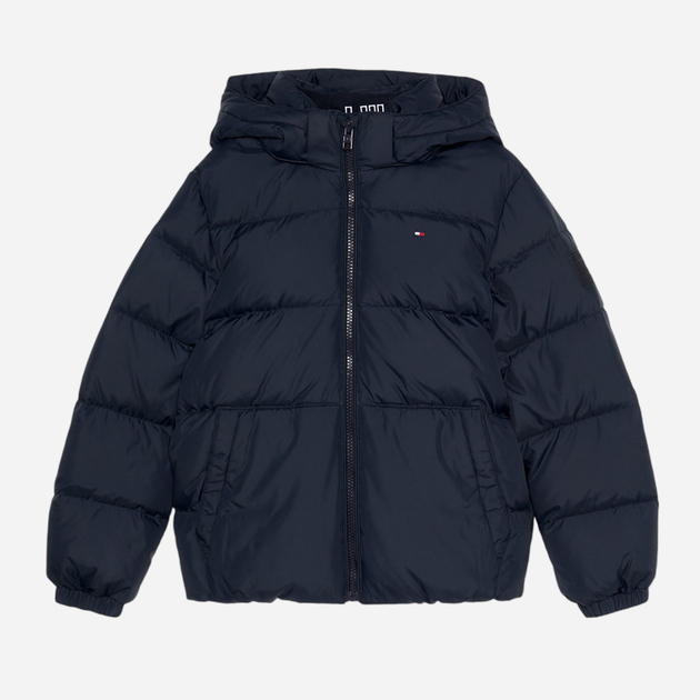 Kurtka młodzieżowa chłopięca zimowa Tommy Hilfiger KB0KB08341-DW5 150 cm Granatowa (8720644786253) - obraz 1