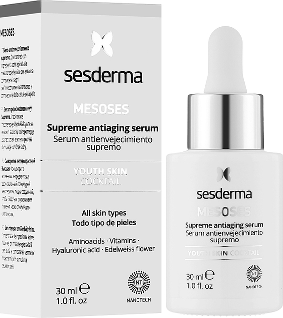 Serum z kwasem hialuronowym Sesderma Mesoses Przeciwstarzeniowa 30 ml (8429979458261) - obraz 2