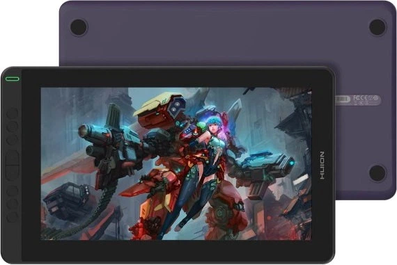 HUION 液タブ Kamvas 13 パープル 初心者のためのKamvas13デジタル描画ペンディスプレイ。 | HUION