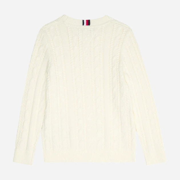 Дитячий светр для хлопчика Tommy Hilfiger KB0KB08512-YBH 128 см Білий (8720644786901) - зображення 5