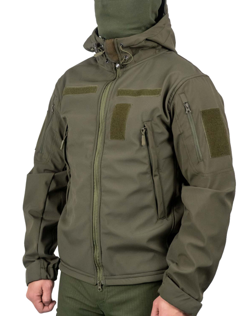 Тактична куртка WinTac Soft Shell Viking Olive 3XL олива - зображення 1