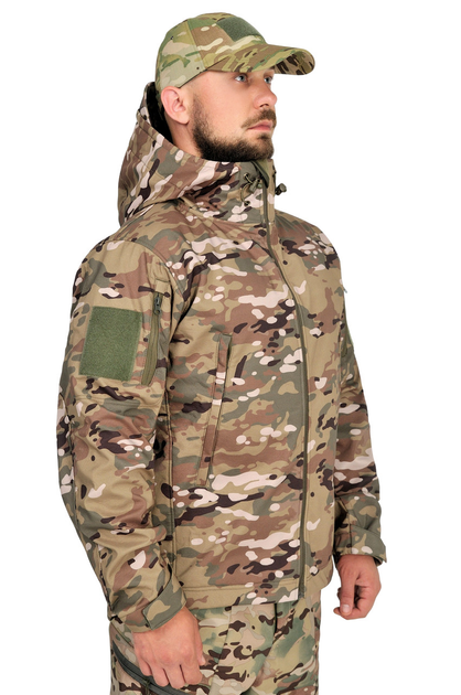 Тактична куртка WinTac Soft Shell Viking MTP NK L мультикам - зображення 1