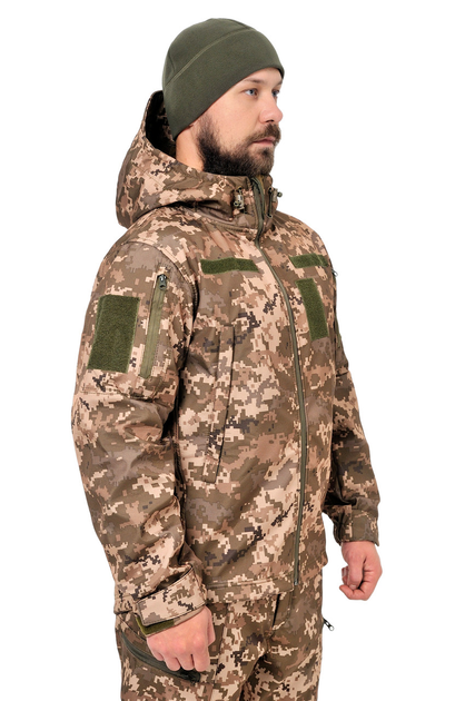 Тактична куртка WinTac Soft Shell Viking MM14 4XL піскель - зображення 1