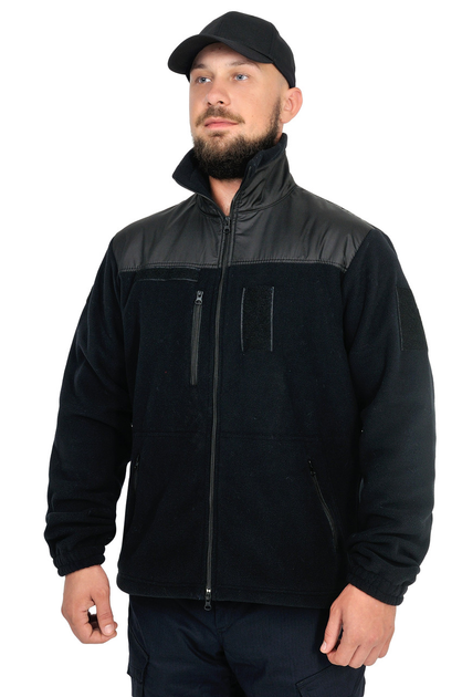 Тактична флісова кофта WinTac Sarmat Dark blue Fleece 280 г/м 6XL темно синя - зображення 1