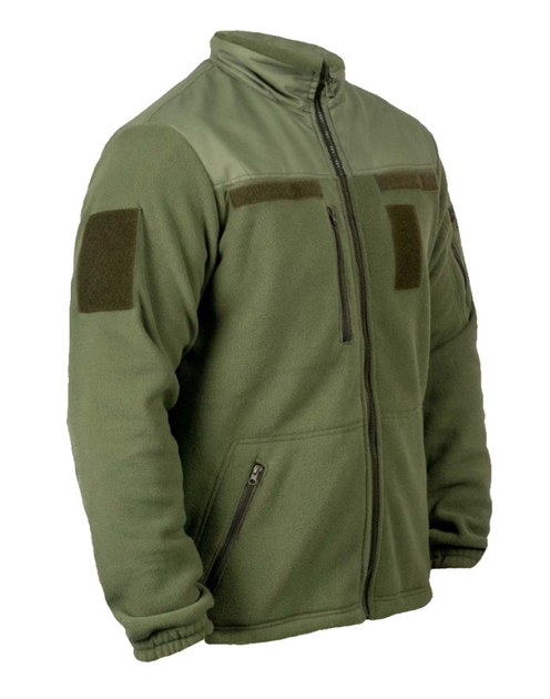 Тактична флісова кофта WinTac Sarmat arm olive Fleece 280 гр/м XS олива - изображение 2